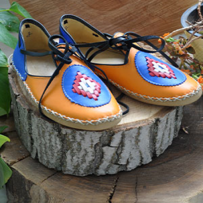 Babet Çarık Bağcıklı Mavi