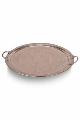 Copper Engraved Tray - 38 cm