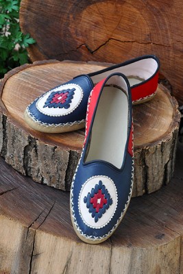 Embroidered Laservert Mrs. Sandalet