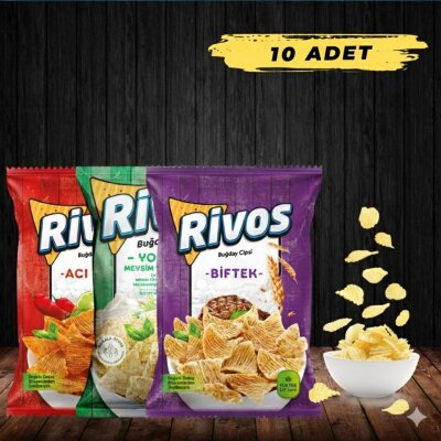 Rivos Buğday Cipsi Karma 56 Gr*10 Adet