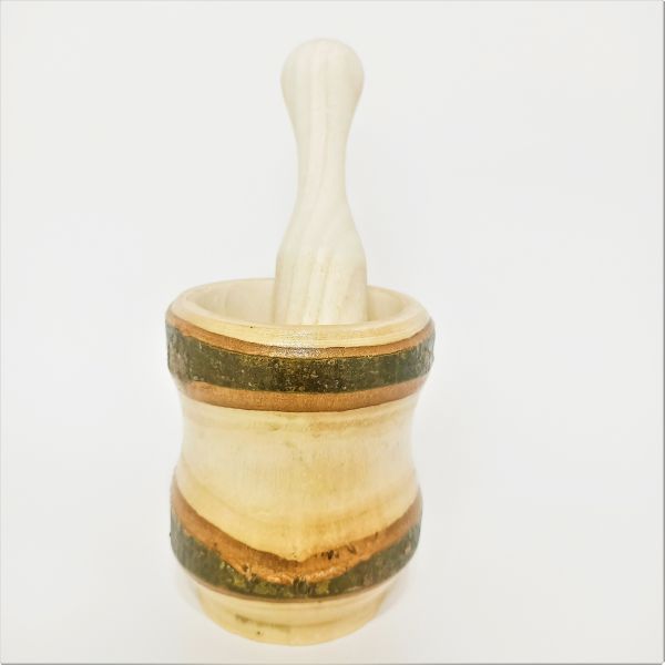 Wooden Mortar Large - No 3 - 1