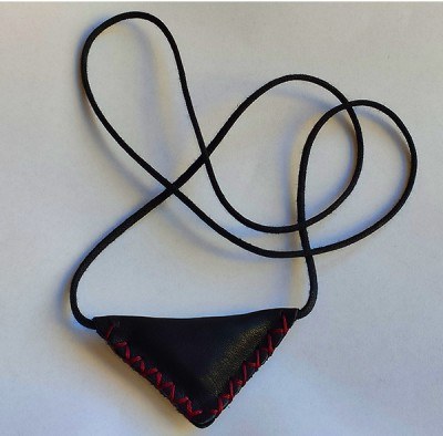 Triangle Leather Loose -Black 